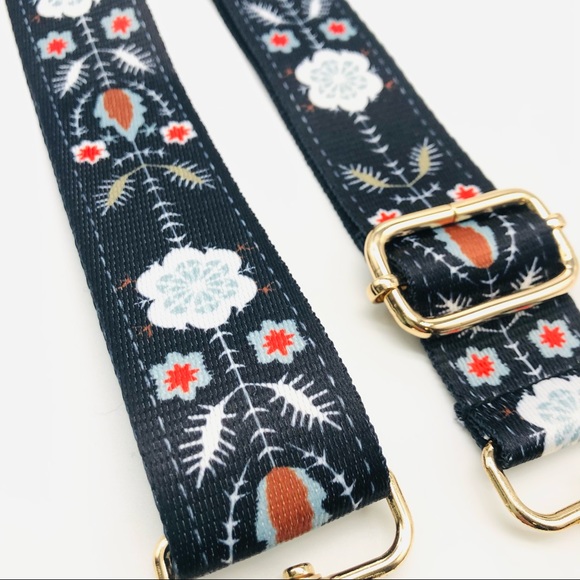 Floral Adjustable Guitar Bag Strap - Picture 2 of 3